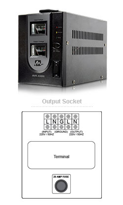 Mercury AVR A1500 - Stabilisateur de tension 1.5 KVA