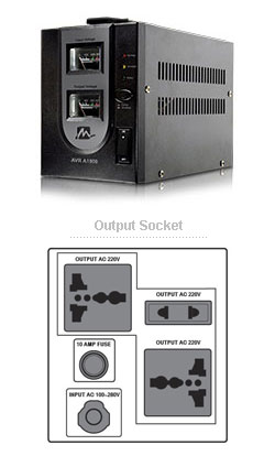 Mercury AVR A1000 - Stabilisateur de tension 1 KVA