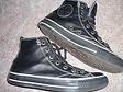 Converse All Star Cuir Montante noir